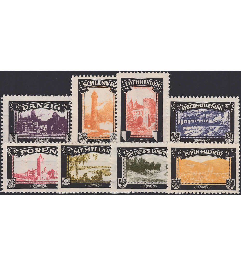 Deutsche Gebiete Trauer-Vignetten