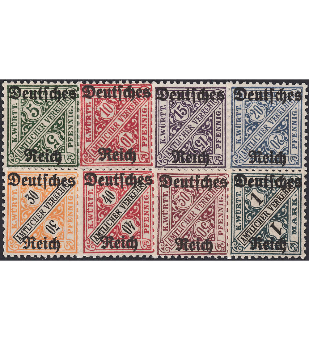 Deutsches Reich Dienstmarken Nr. 57-64 postfrisch **