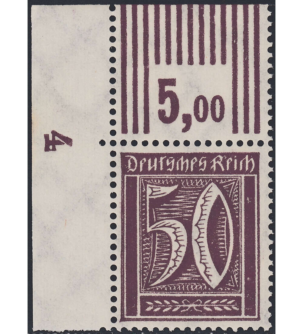 Deutsches Reich Nr. 183 W postfrisches Eckrandstck