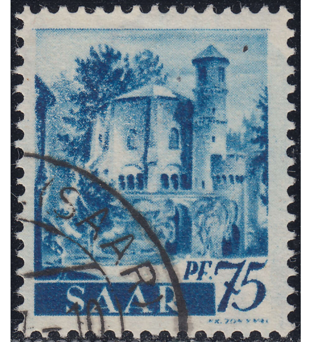 Saar Nr. 222 X gestempelt