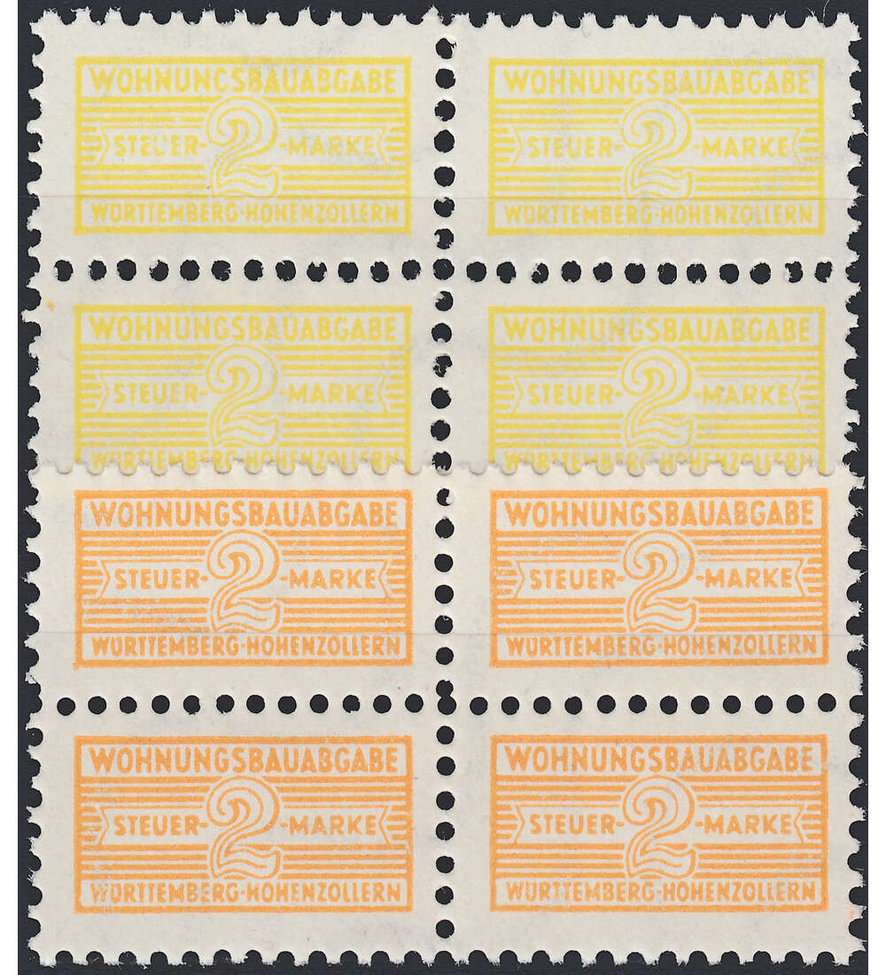 Franz. Zone-Zwangszuschlagsmarken Nr. 3 a + c postfrisch **