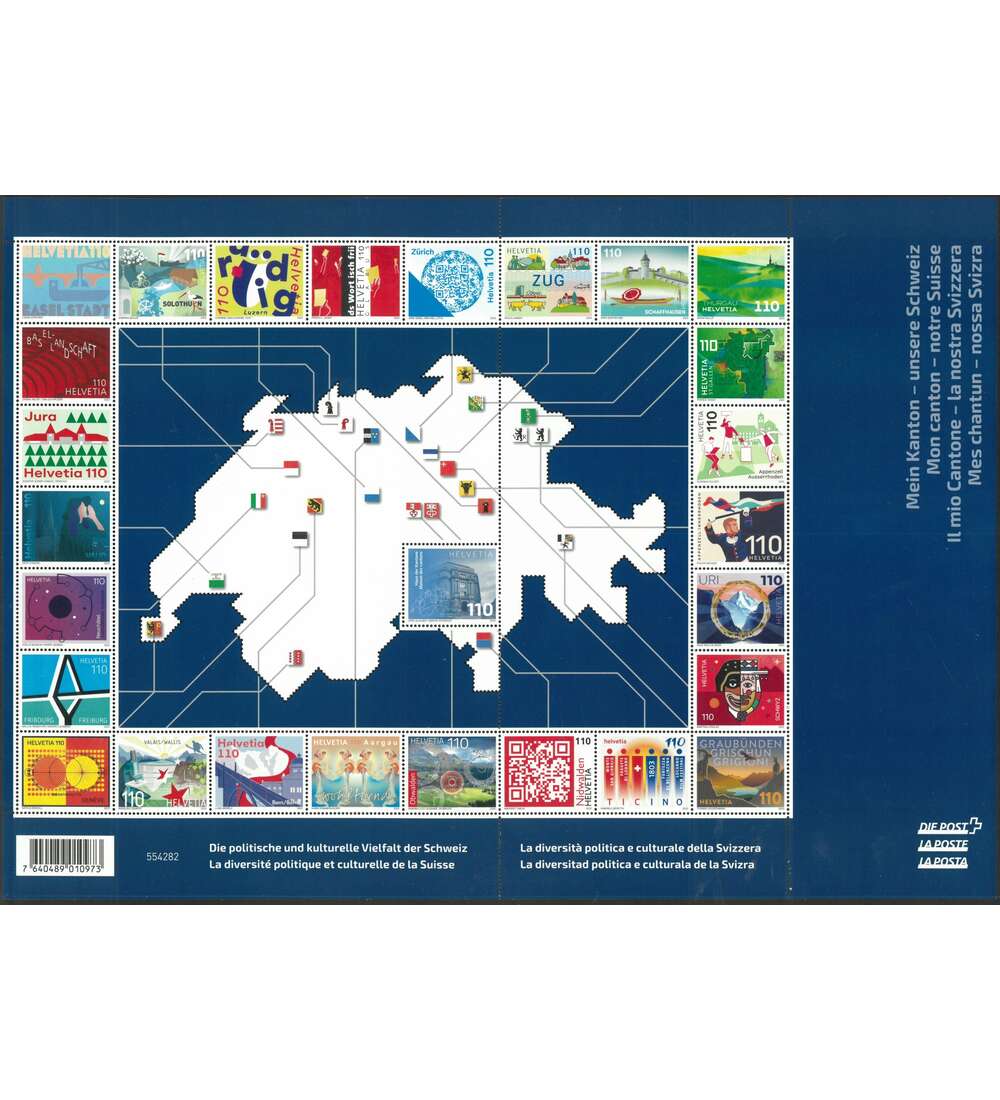 Schweiz-Zusammendruckbogen Nr. 2765-2791 postfrisch **