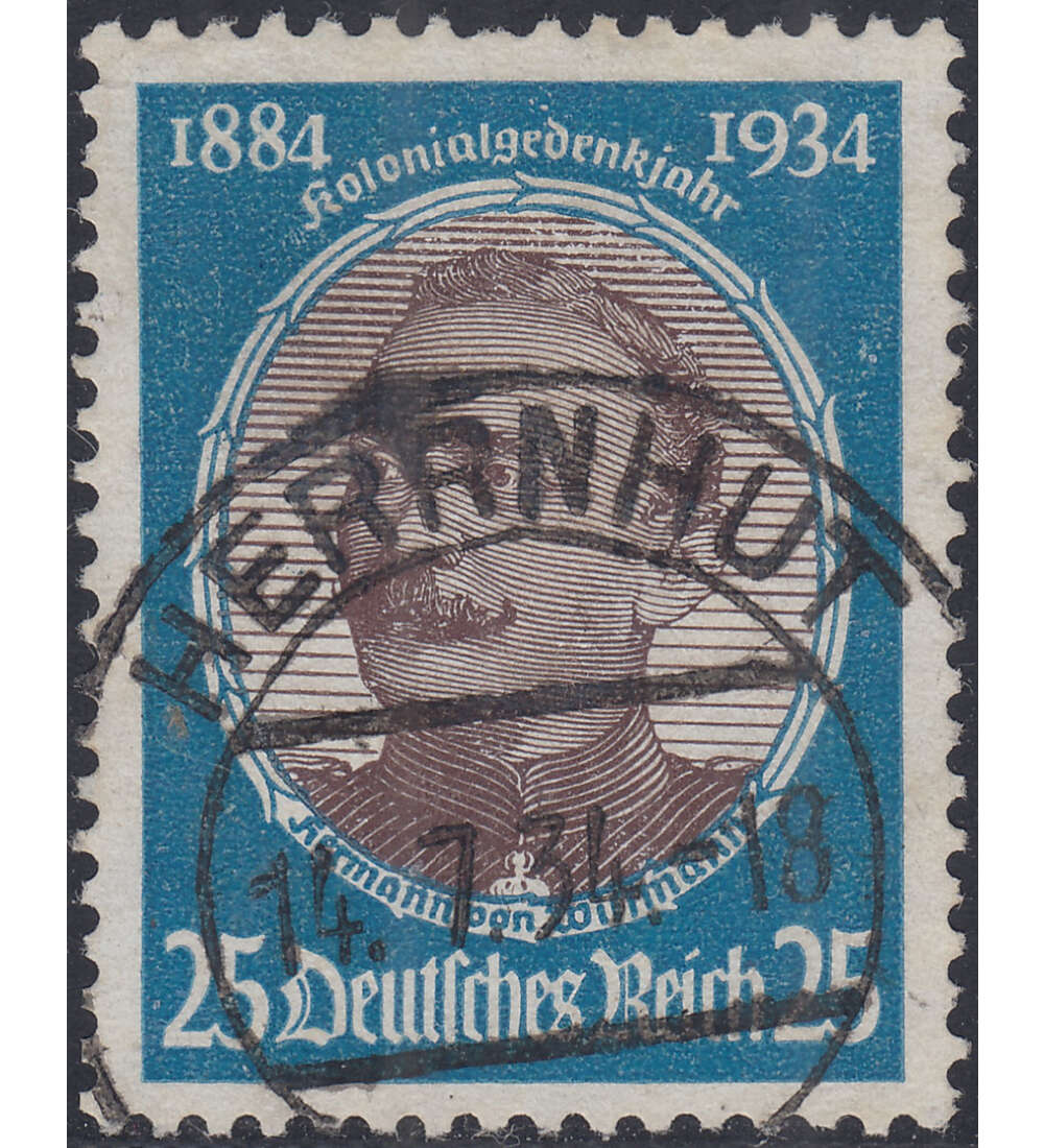 Deutsches Reich 100 ver. Werte mit Nr. 543 gestempelt