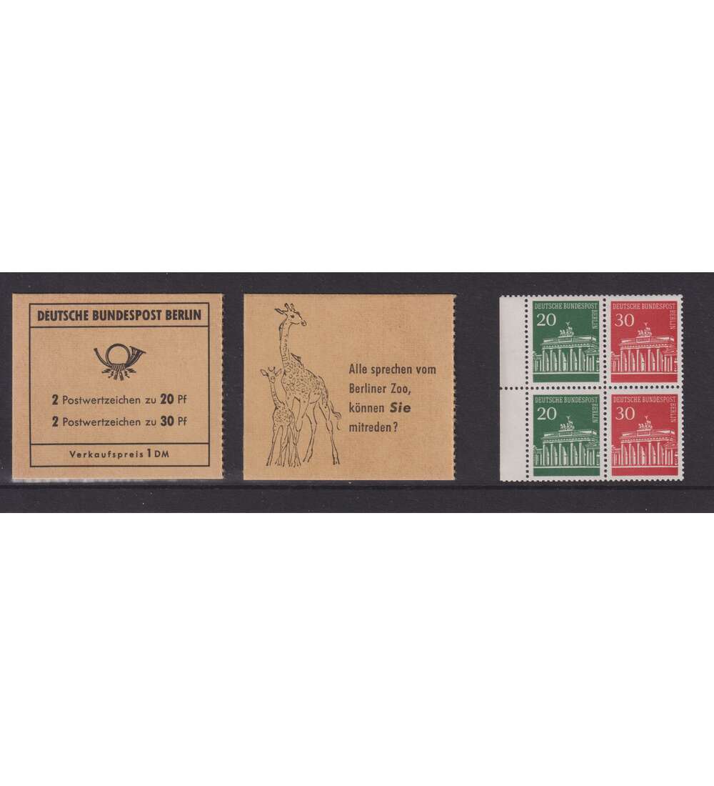 Berlin Markenheft 7 b postfrisch