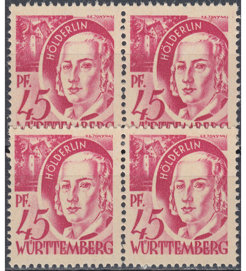 W�rttemberg - Typenpaare Nr. 9 y w postfrisch **