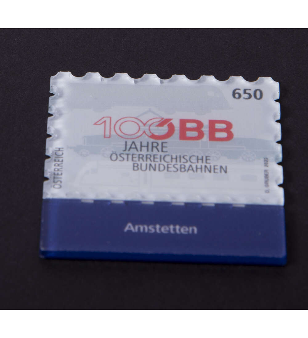 sterreich Nr. 3749 postfrisch  Acrylglas - BB  100 Jahre sterreichische Bundesbahnen