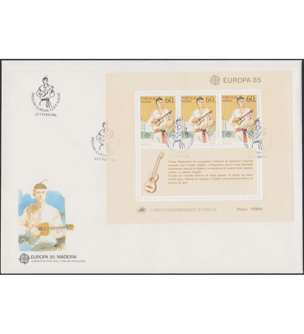 Madeira Block 6 FDC