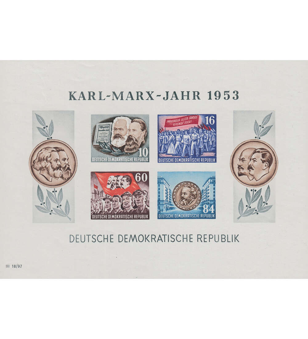 DDR - Blocks 25 verschiedene postfrische Blcke mit Block 9 B Karl-Marx-Block