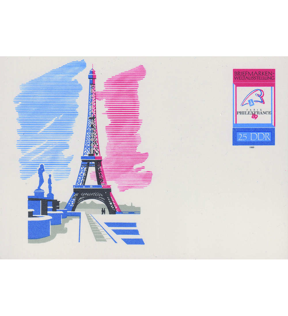 DDR - Postkarte Philexfrance