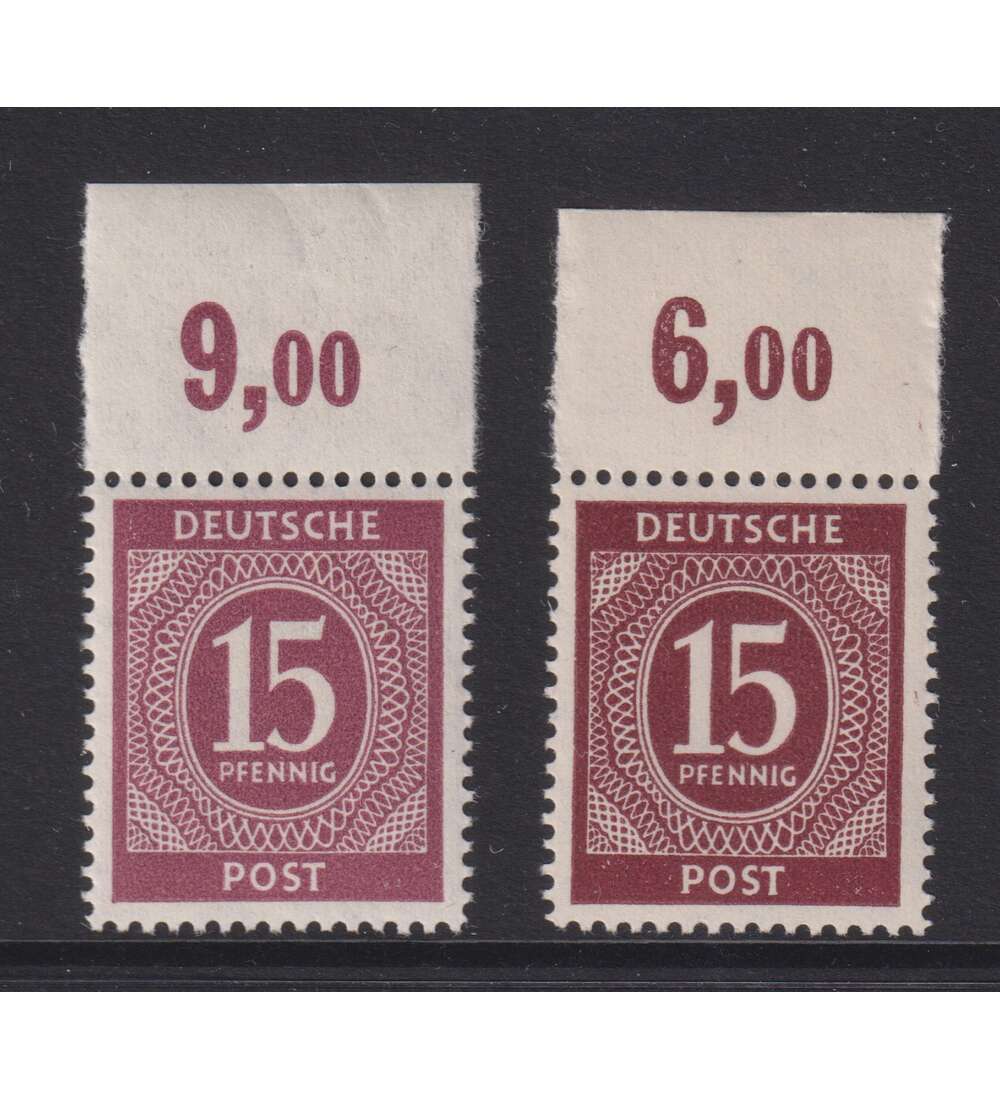 Gemeinschaftsausgabe Farbe Nr. 921 a + b postfrisch vom Oberrand