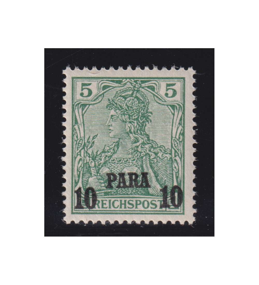 Auslandspostamt T�rkei Nr. 12 II postfrisch Aufdruck mit Serifen