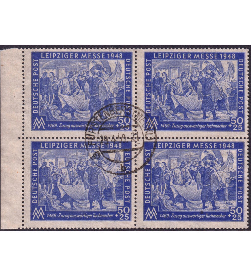 SBZ Leipziger Messe 1948 Nr. 199 IV gestempelt Mann mit Loch im Gewand