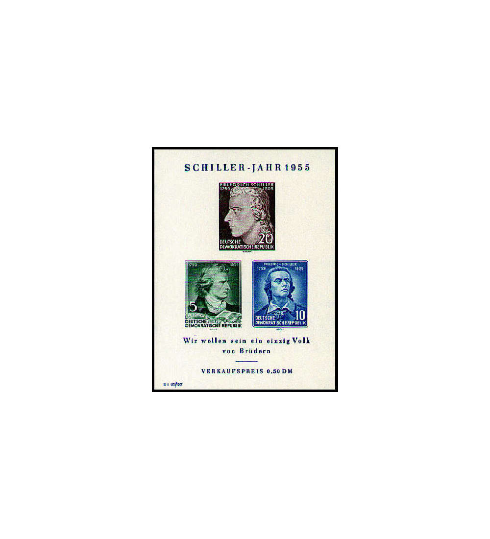 DDR postfrisch mit Block 12