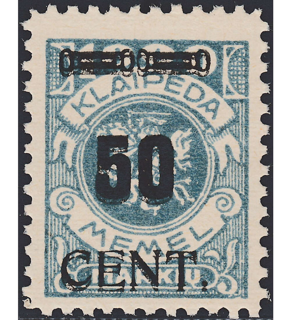 Memel Nr. 191 DD postfrisch Doppeldruck