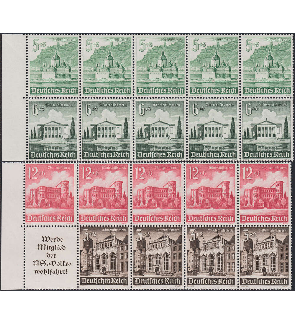 Deutsches Reich Markenheftchenblatt Nr. 115+116 postfrisch Winterhilfe 1940