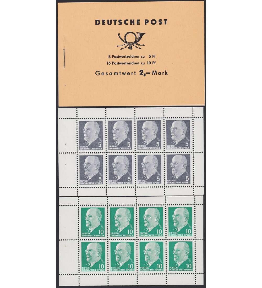 DDR Markenheft Nr. 4 Ulbricht 1968