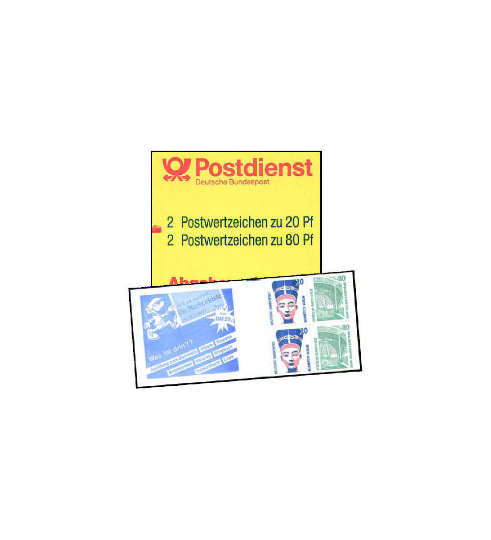 BRD Bund  Markenheft Nr. 28a postfrisch mit Zhlbalken