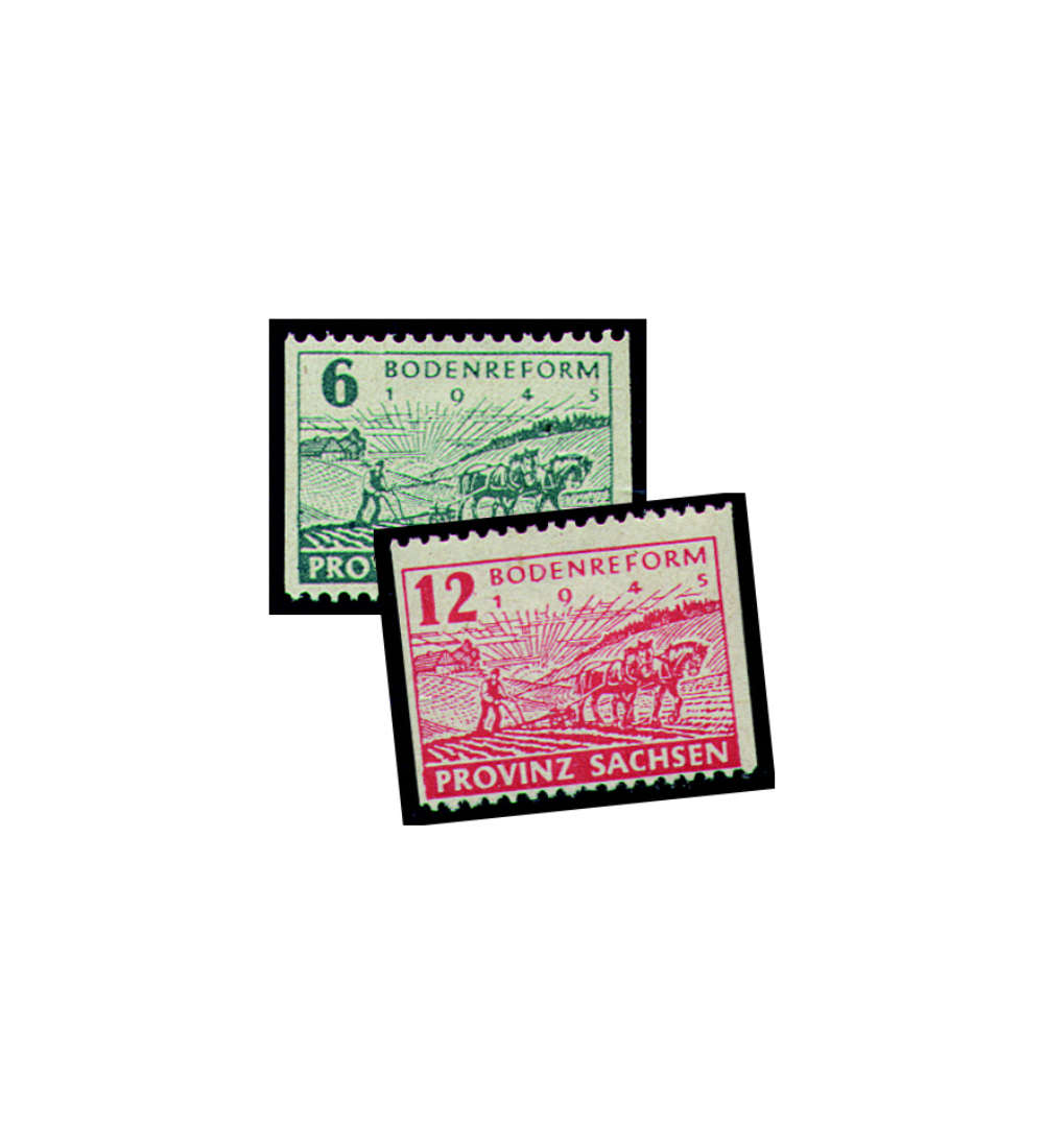 SBZ Nr. 85-86B postfrisch Postmeisterzhnung