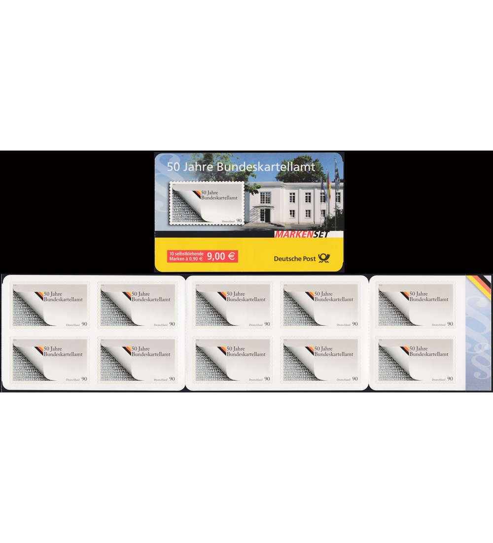 BRD Bund  Markenheft Nr. 72          Bundeskartellamt 2008