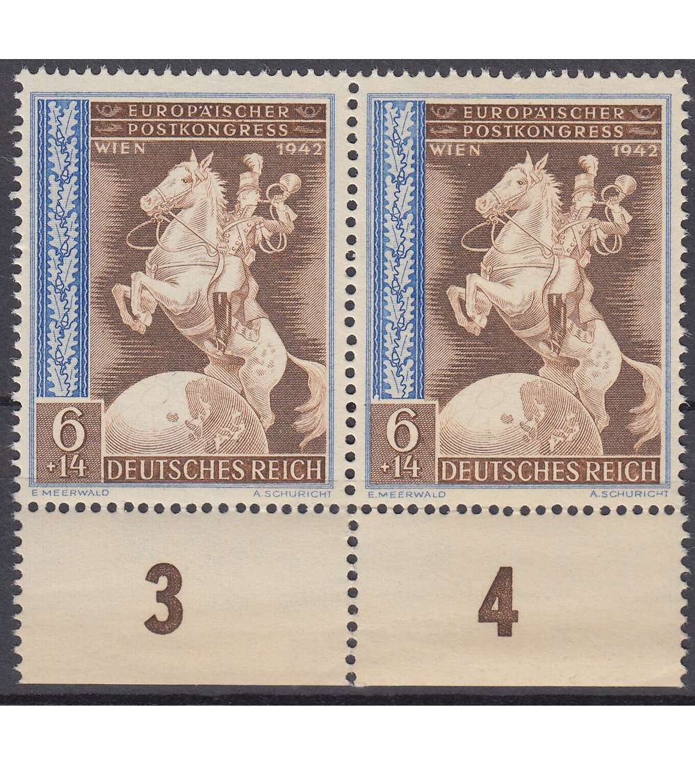 Deutsches Reich Nr. 821 postfrisch ** Abart