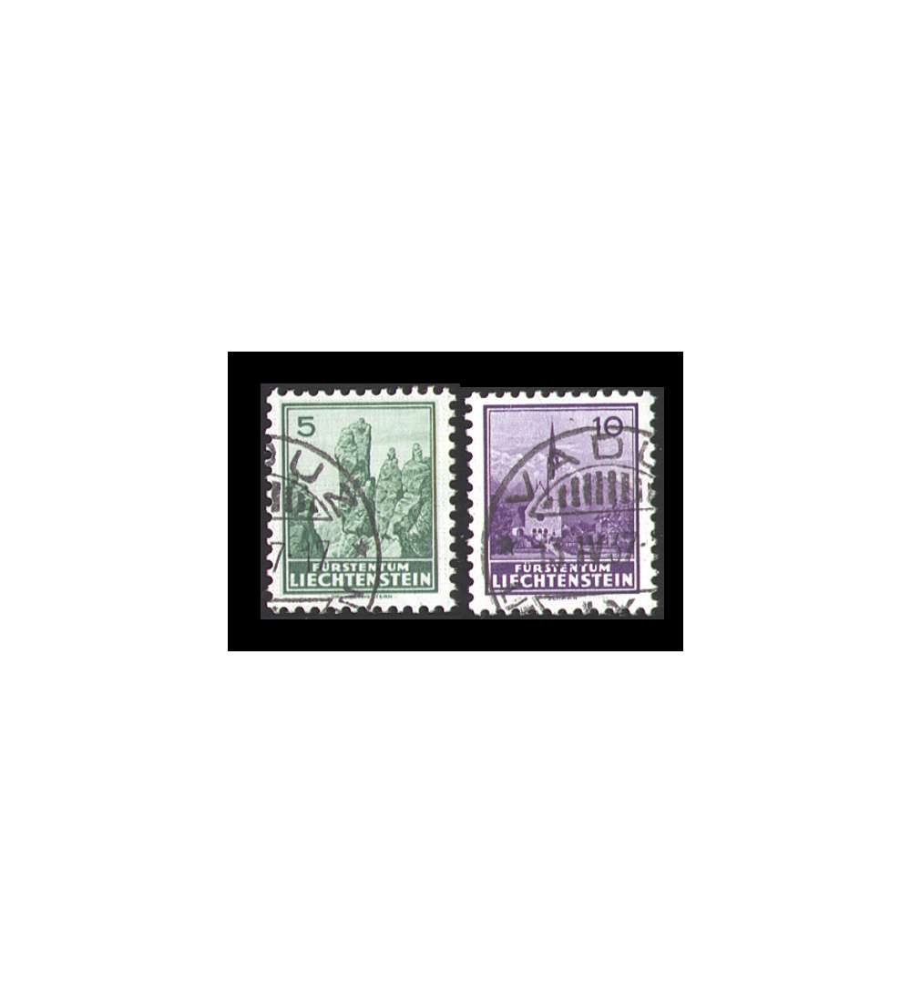 Liechtenstein Nr. 127x+128x gestempelt