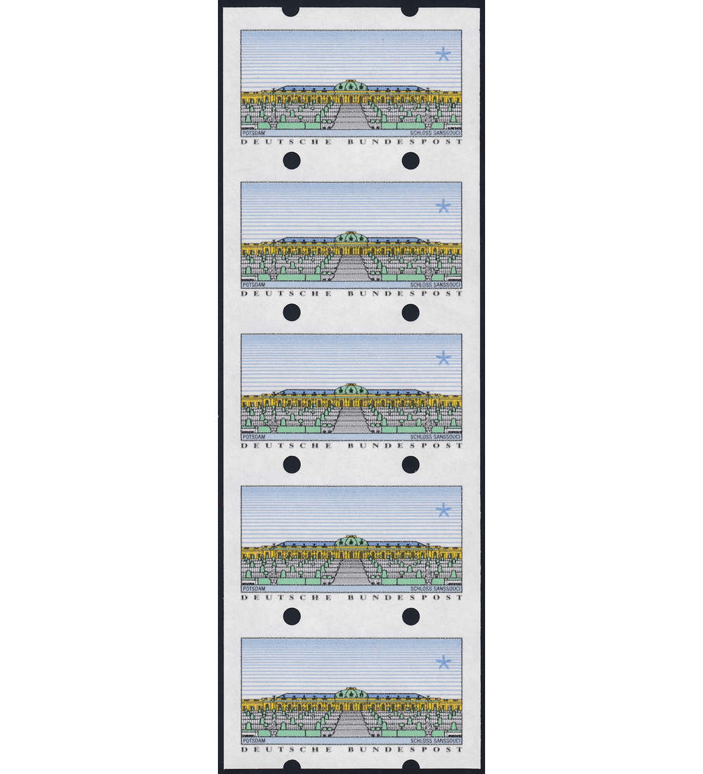 BRD ATM Sanssouci    5er-Streifen postfrisch