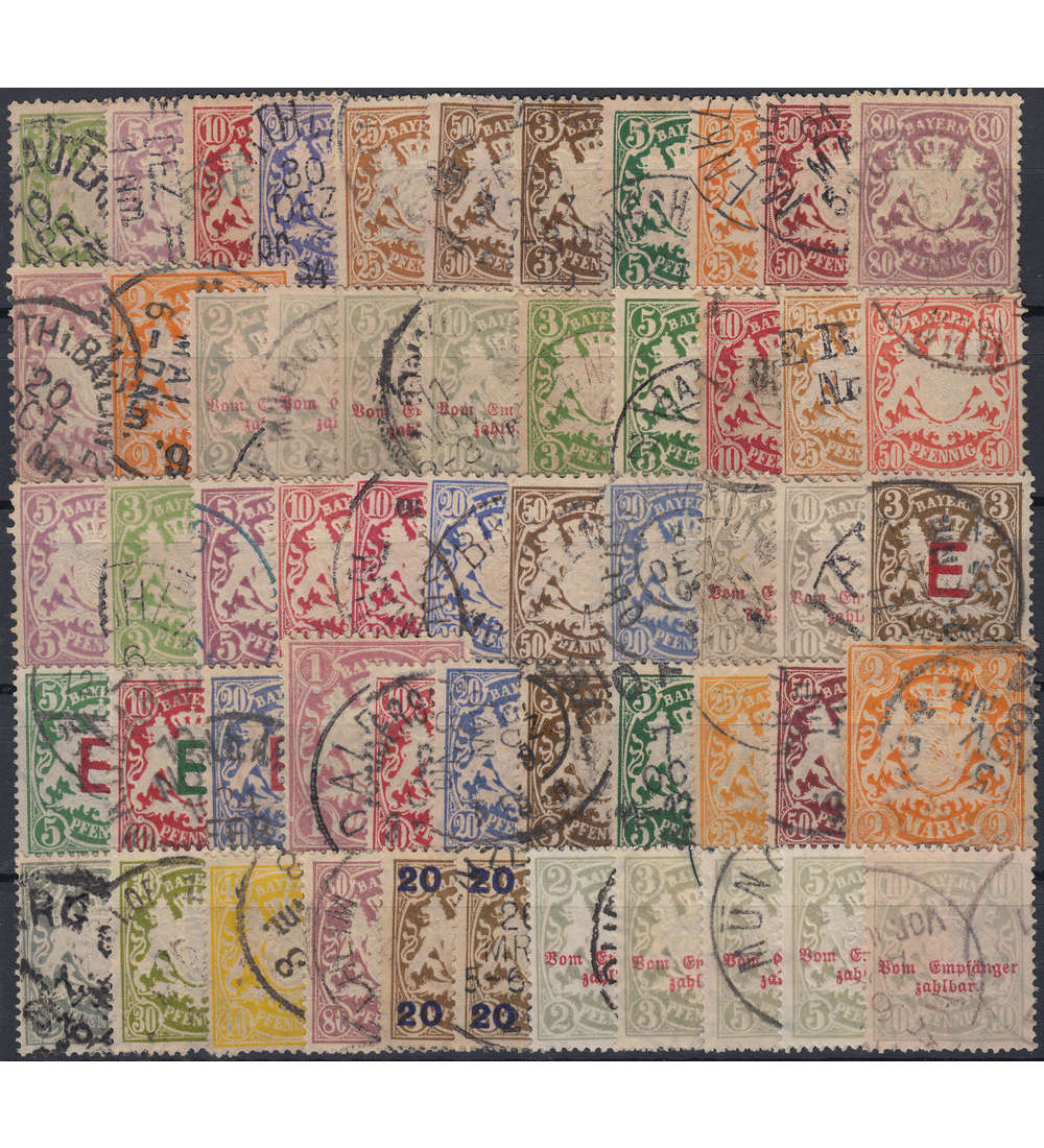 Bayern Staatswappen Kollektion gestempelt