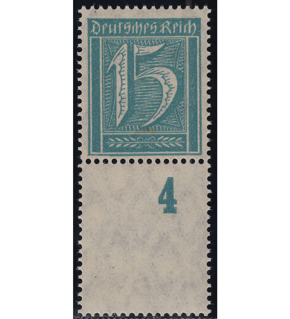 Deutsches Reich Nr. 160 postfrisch mit Leerfeld unten