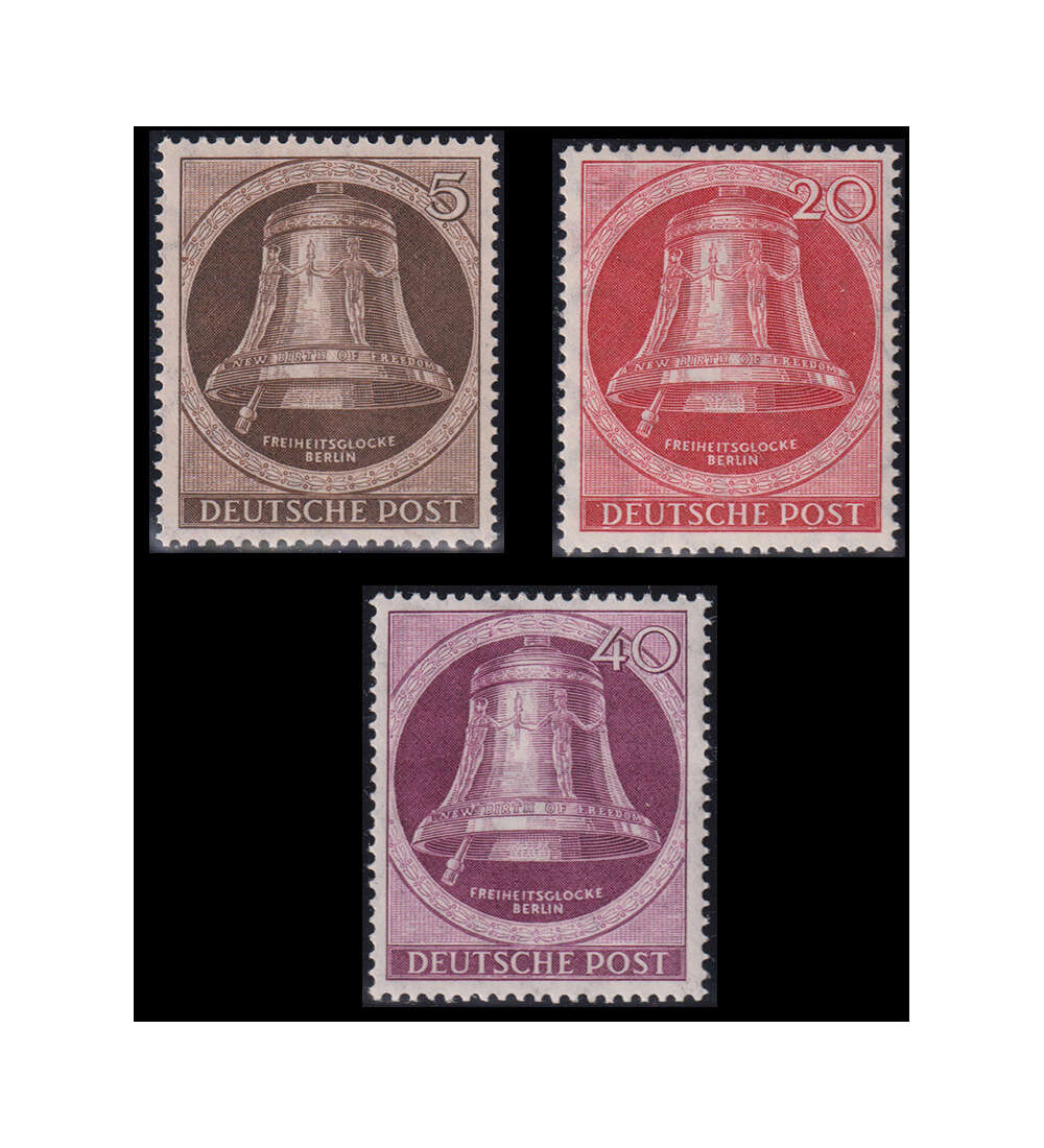 Berlin Glocken links Nr. 75, 77 und 79 postfrisch