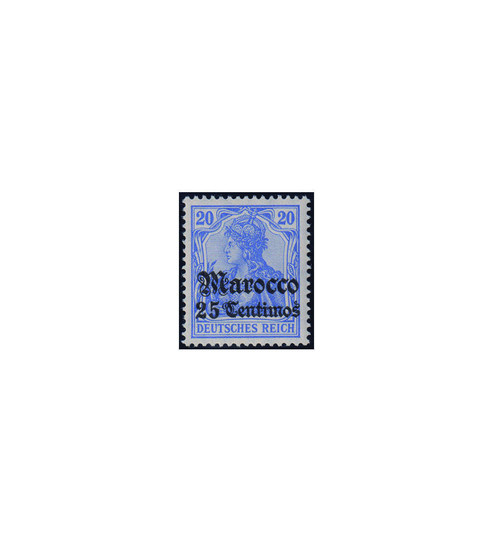 Auslandspost Marokko Nr. 37 a postfrisch 20 Pfennig-Aufdruck-Wert