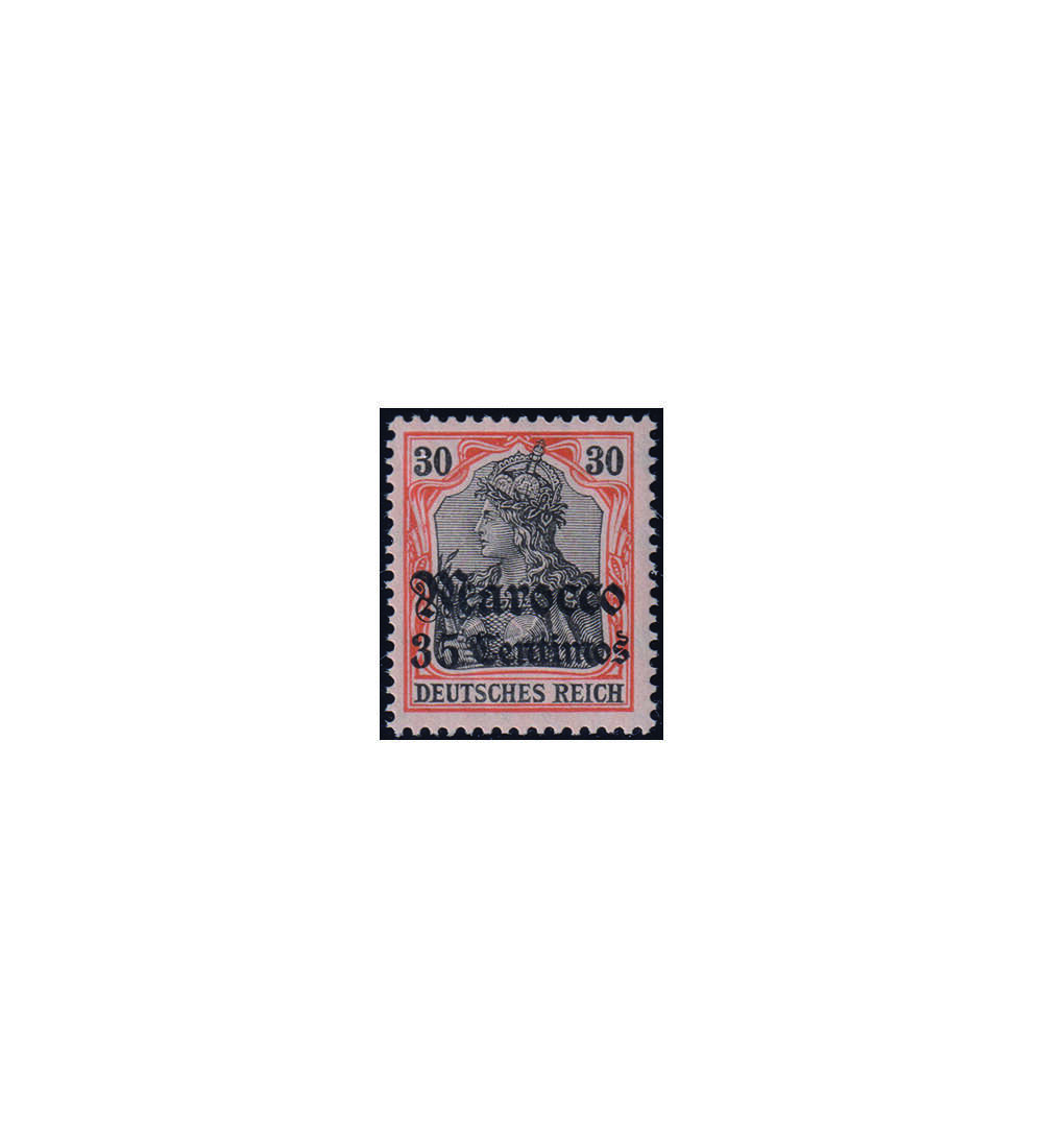 Auslandspost Marokko Nr. 39 postfrisch 30 Pfennig-Aufdruck-Wert