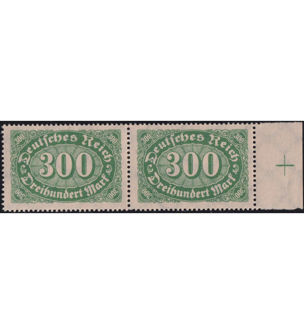 Dt. Reich - Besonderheiten Nr. 249 I postfrisches Paar h von Reich mit Hckchen