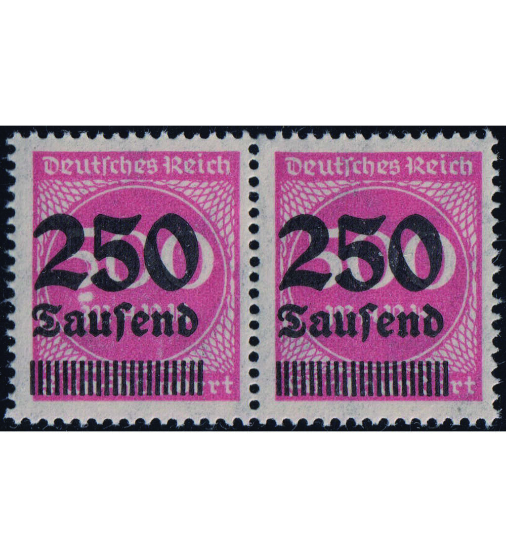 Dt. Reich - Besonderheiten Nr. 295 I postfrisches Paar mit Plattenfehler