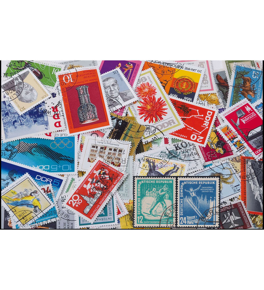 DDR-Sondermarken 150 versch. Ausgaben mit Nr. 298-299 Wintersportmeisterschaften