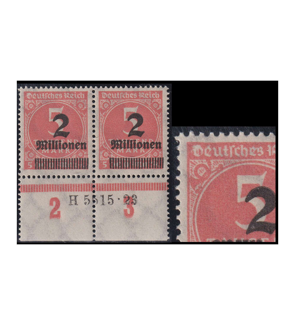 Deutsches Reich - HAN-Nr. Nr. 312 PF IX postfrisch D von Deutsches verstmmelt