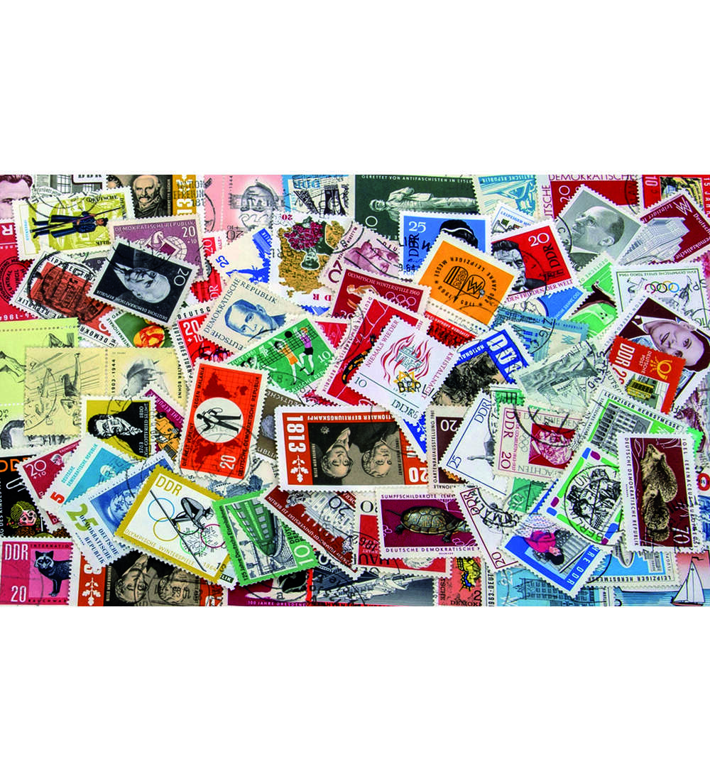 100 verschiedene DDR Ausgaben von 1960 bis 1964 gestempelt