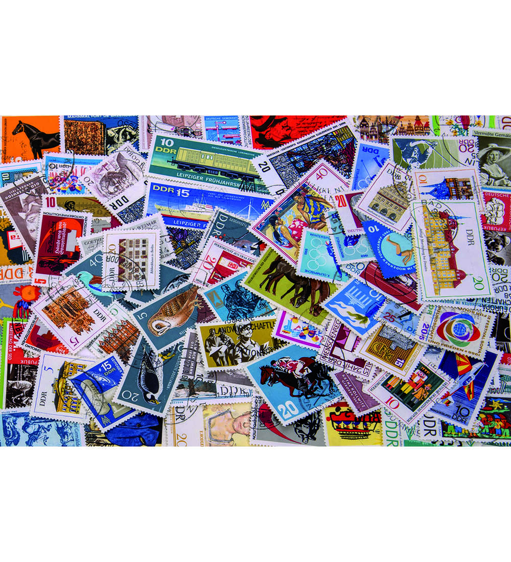 100 verschiedene DDR Ausgaben von 1965 bis 1969 gestempelt