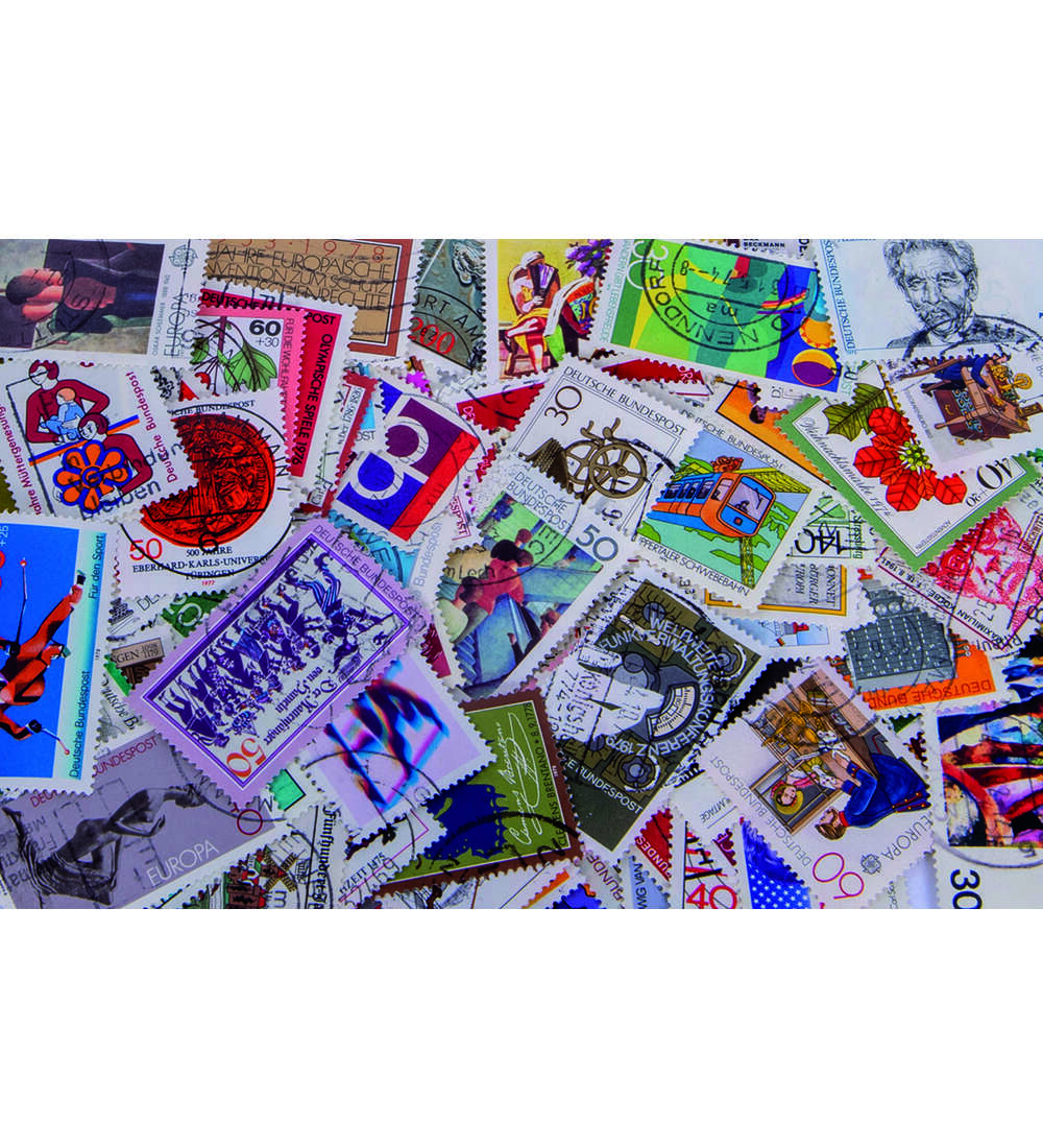 100 verschiedene BRD Ausgaben von 1970 bis 1979 gestempelt