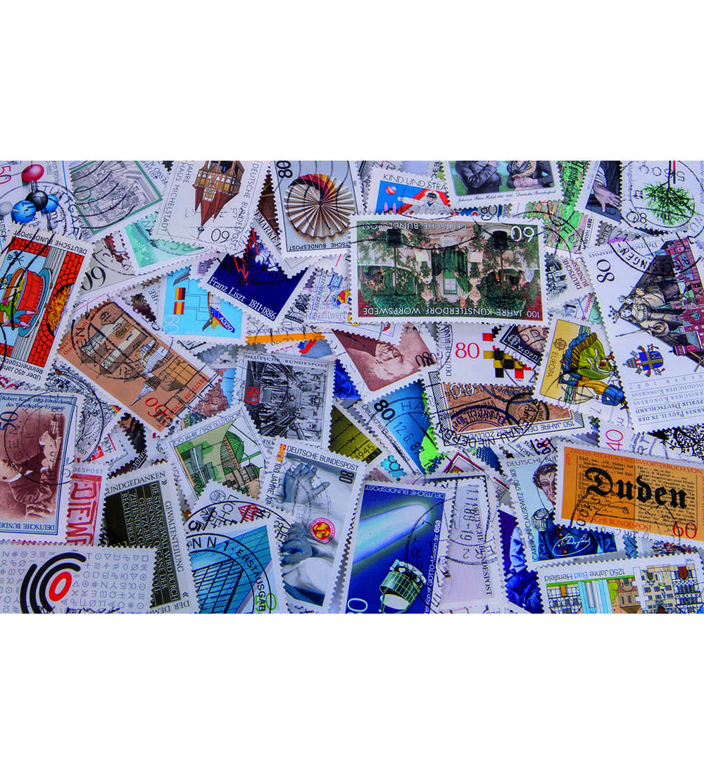 100 verschiedene BRD Ausgaben von 1980 bis 1989 gestempelt