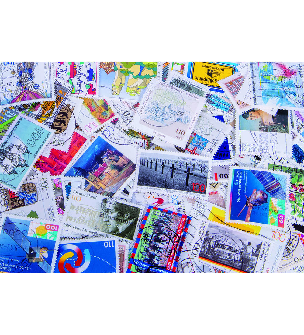 100 verschiedene BRD Ausgaben von 1990 bis 1999 gestempelt