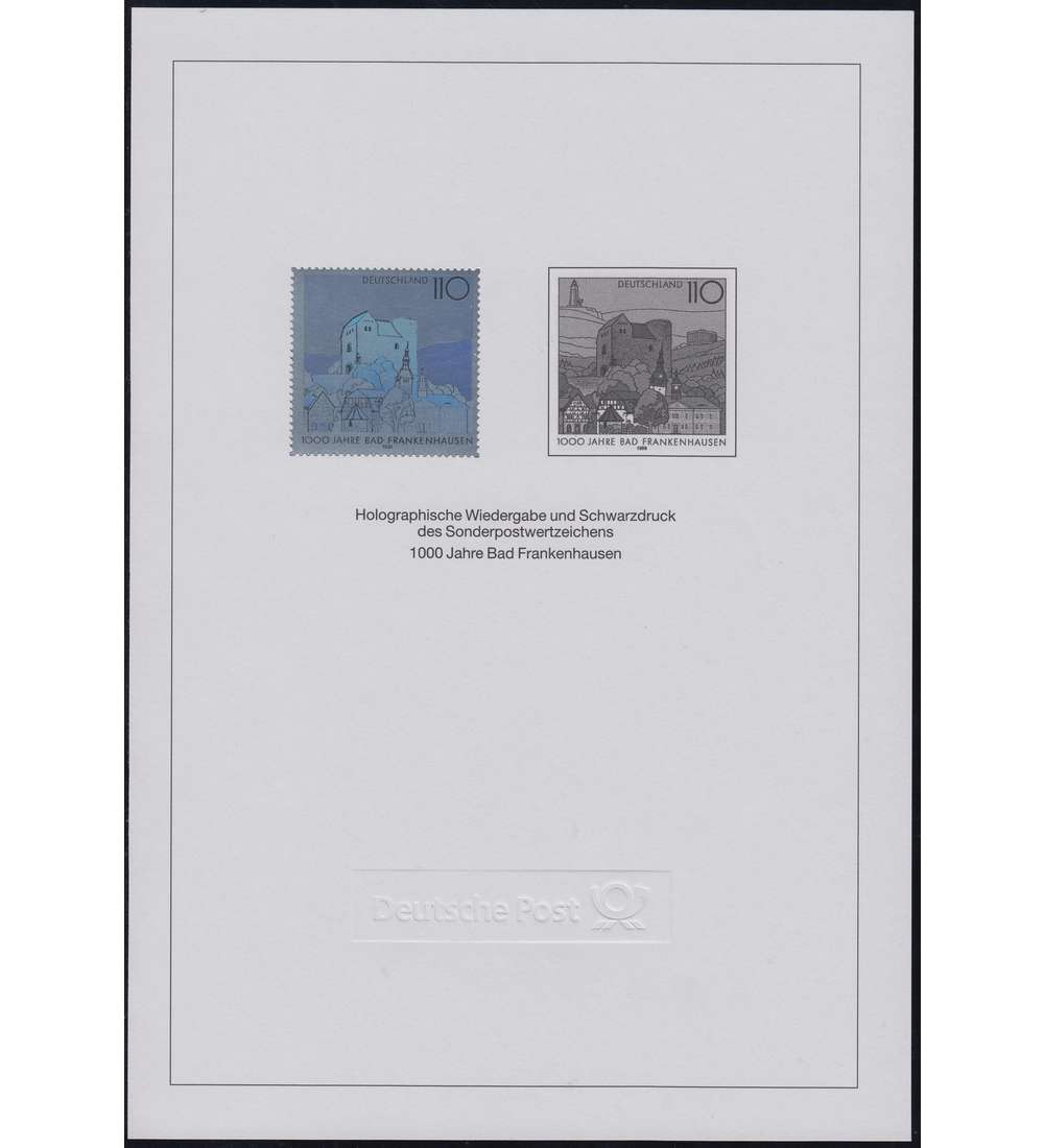 BRD Bund  Amtlicher Schwarzdruck Nr. 1978