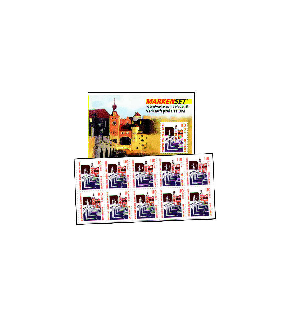 BRD Bund  Markenheft Nr. 42 Sehenswrdigkeiten 2000