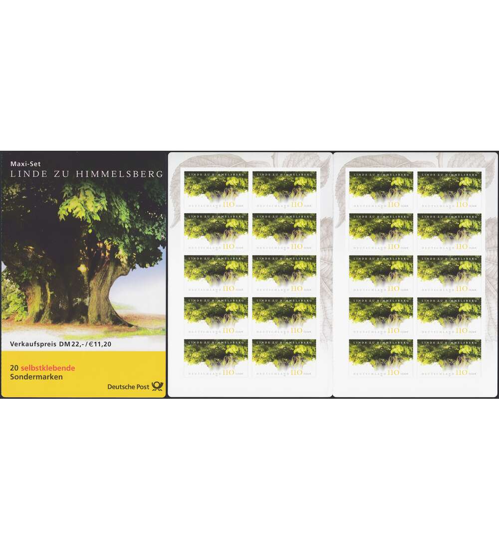 BRD Bund  Markenheft Nr. 45 Naturdenkmler 2001