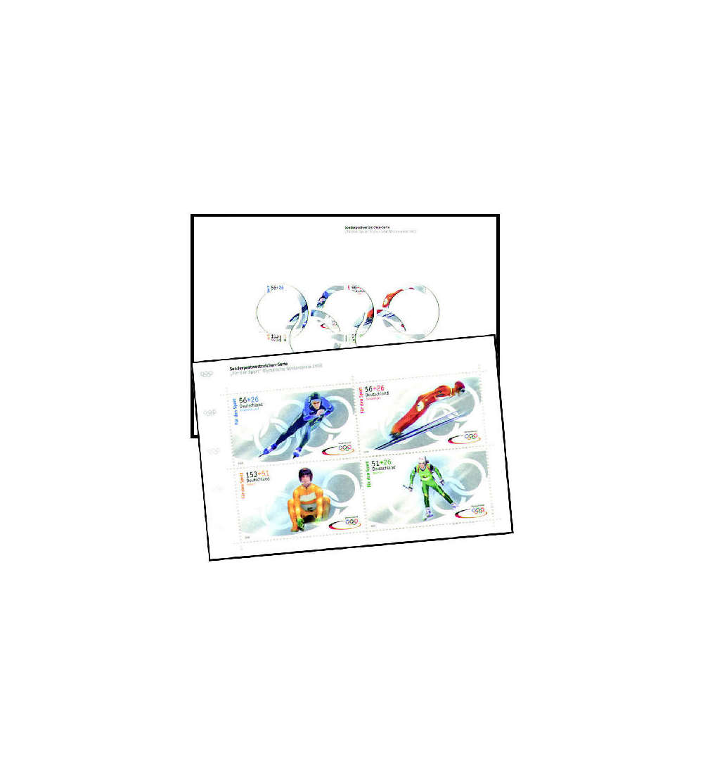 BRD Bund  Markenheft Nr. 47 Olympische Winterspiele 2002
