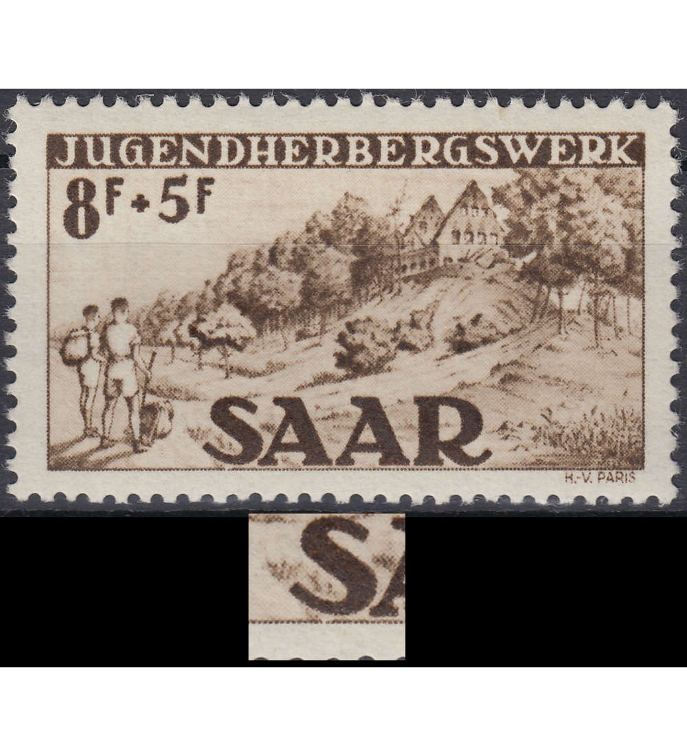   Saar Nr. 262 II postfrisch ** Plattenfehler