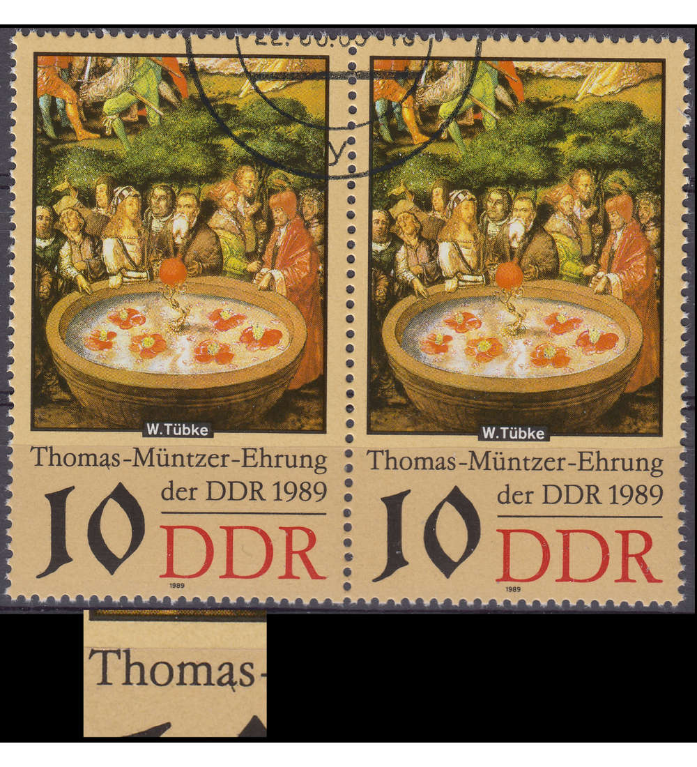 DDR Nr. 3270I gestempelt Plattenfehler