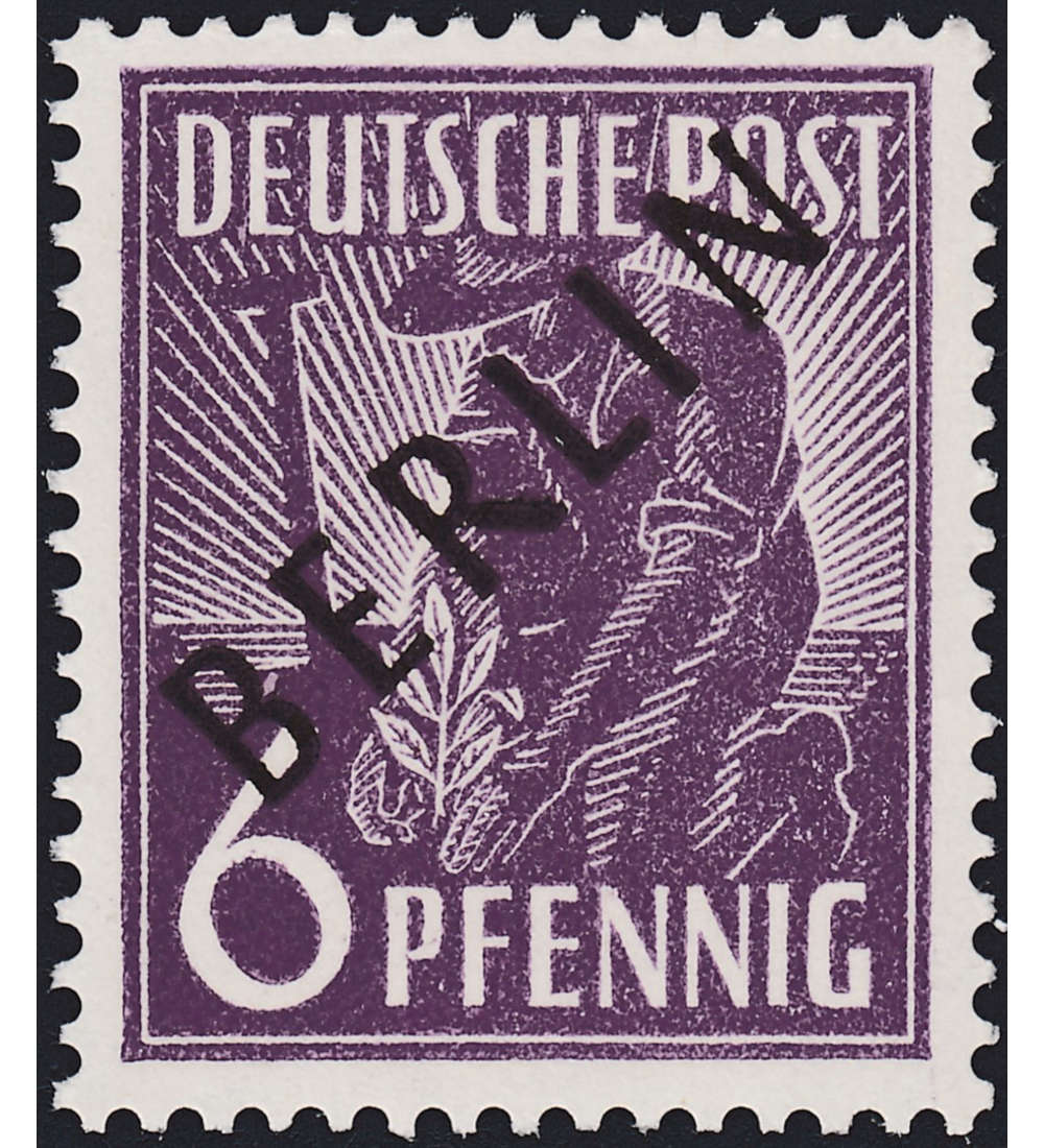 Berlin Nr. 2x postfrisch ** Kartonpapier gepr�ft + signiert