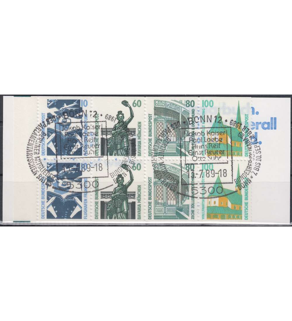 BRD Bund Markenheft Nr. 26a gestempelt