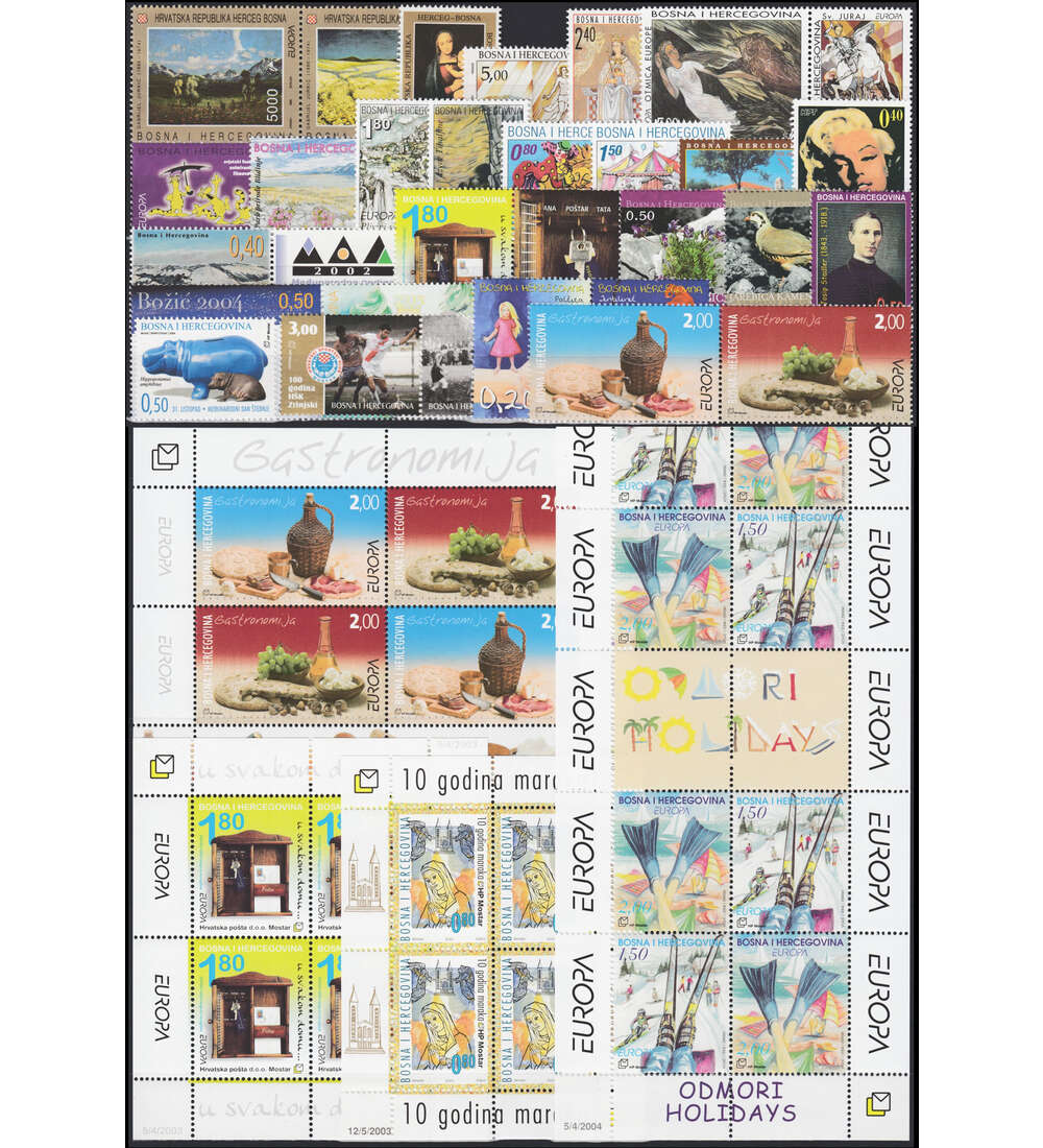 Bosnien und Herzegowina (Kroatische Post) Neuheiten postfrisch mit Block 2