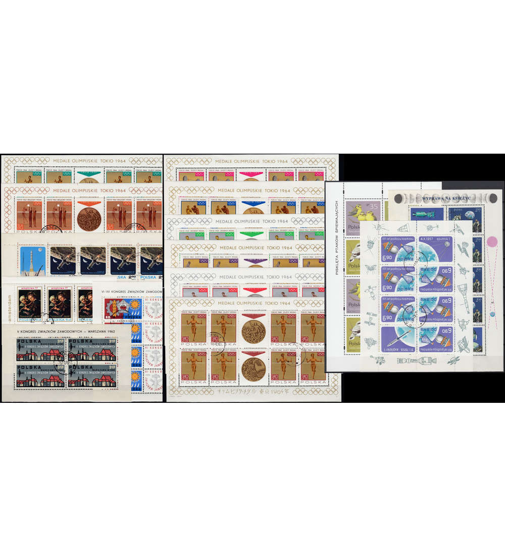 Polen Kleinbogen gestempelt